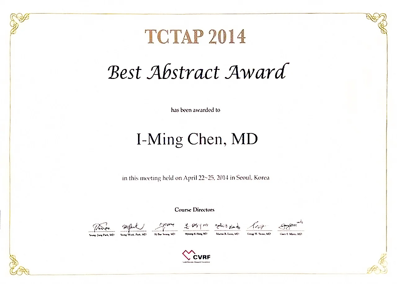 TCTAP2014_I-Ming_Chen_Best_Presenter_00