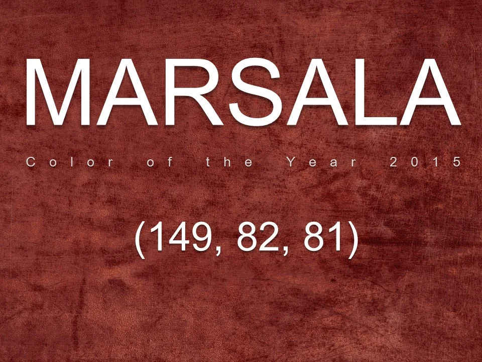 Color of the year, lecture of the year.